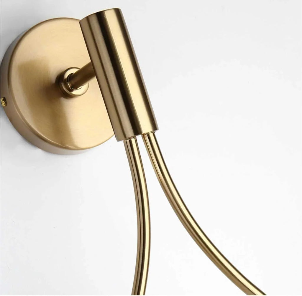 Modern wall lamp LED with a spherical shade