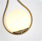Modern wall lamp LED with a spherical shade