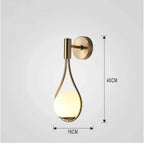 Modern wall lamp LED with a spherical shade