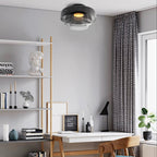 Asbille Multi-Layer Disc Glass Ceiling Light