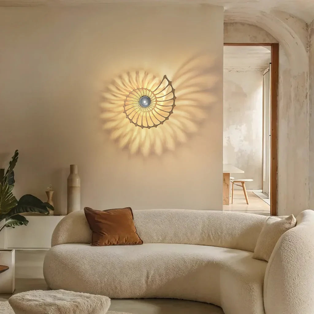 Aegir Nautilus Design Decorative LED Wall Lamp