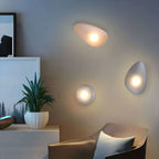 Baldur Colored Pebble Glass Wall Lamp