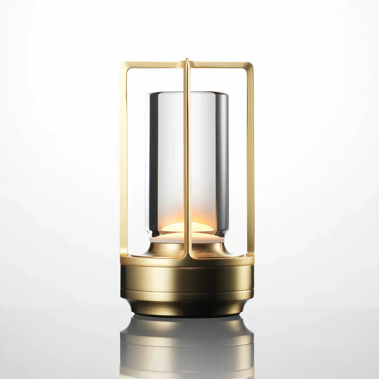 Modern LED Table Lamp Lantern with Touch Switch and Elegant Metal Frame