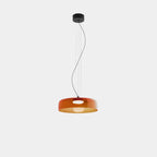 Modern Glass Pendant Lamp with Layered Shade – Design Inspired by Retro Style