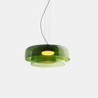 Modern Glass Pendant Lamp with Layered Shade – Design Inspired by Retro Style