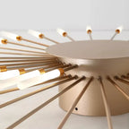 Wesley Flush-Mount Ceiling Light Fireworks, Black/Gold