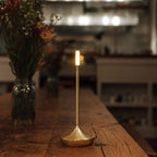 Minimalist LED Table Lamp with Touch Switch in Candle Shape