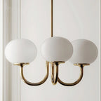 Retro glamour pendant lamp with spherical shades
