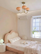 Retro glamour pendant lamp with spherical shades