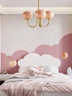 Retro glamour pendant lamp with spherical shades