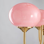 Retro glamour pendant lamp with spherical shades