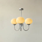 Retro glamour pendant lamp with spherical shades