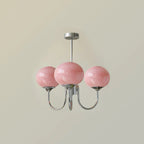 Retro glamour pendant lamp with spherical shades