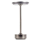 Elegant LED Table Lamp – Metal, USB Rechargeable, Modern Design