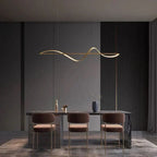Hanging Lamp "Wave" – modern LED lamp for dining table or kitchen island