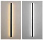 Modern LED Wall Lamp – Vertical Waterproof Decorative Panel for Facades
