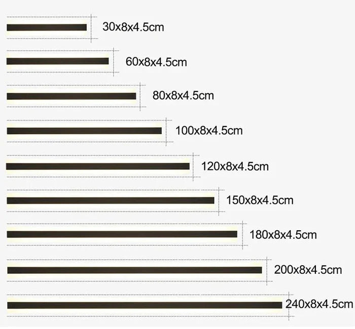 Modern LED Wall Lamp – Vertical Waterproof Decorative Panel for Facades
