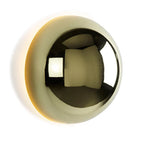 Modern LED wall sconce in the shape of a shimmering ball – wall lighting with a Bauhaus halo effect