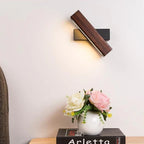 Wooden Adjustable LED Wall Lamp for Reading