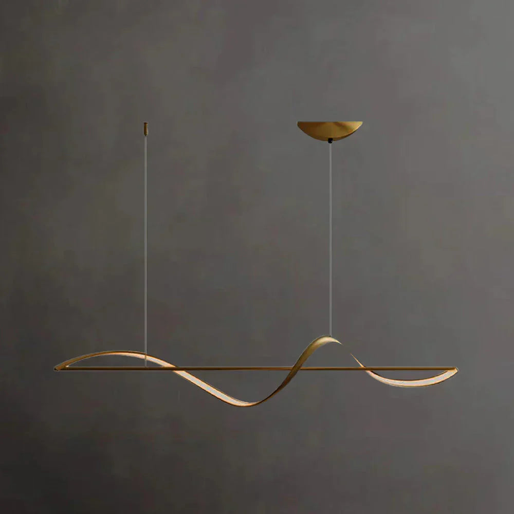 Hanging Lamp "Wave" – modern LED lamp for dining table or kitchen island