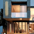 Modern LED Wall Lamp – Vertical Waterproof Decorative Panel for Facades