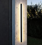 Modern LED Wall Lamp – Vertical Waterproof Decorative Panel for Facades
