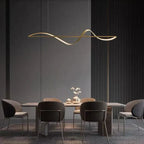Hanging Lamp "Wave" – modern LED lamp for dining table or kitchen island