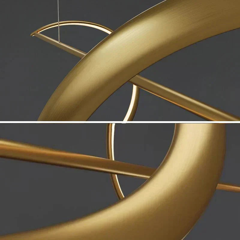 Hanging Lamp "Wave" – modern LED lamp for dining table or kitchen island
