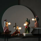 Decorative LED Lamp "Girl with Balloon" – Designer Figure for Living Room and Office