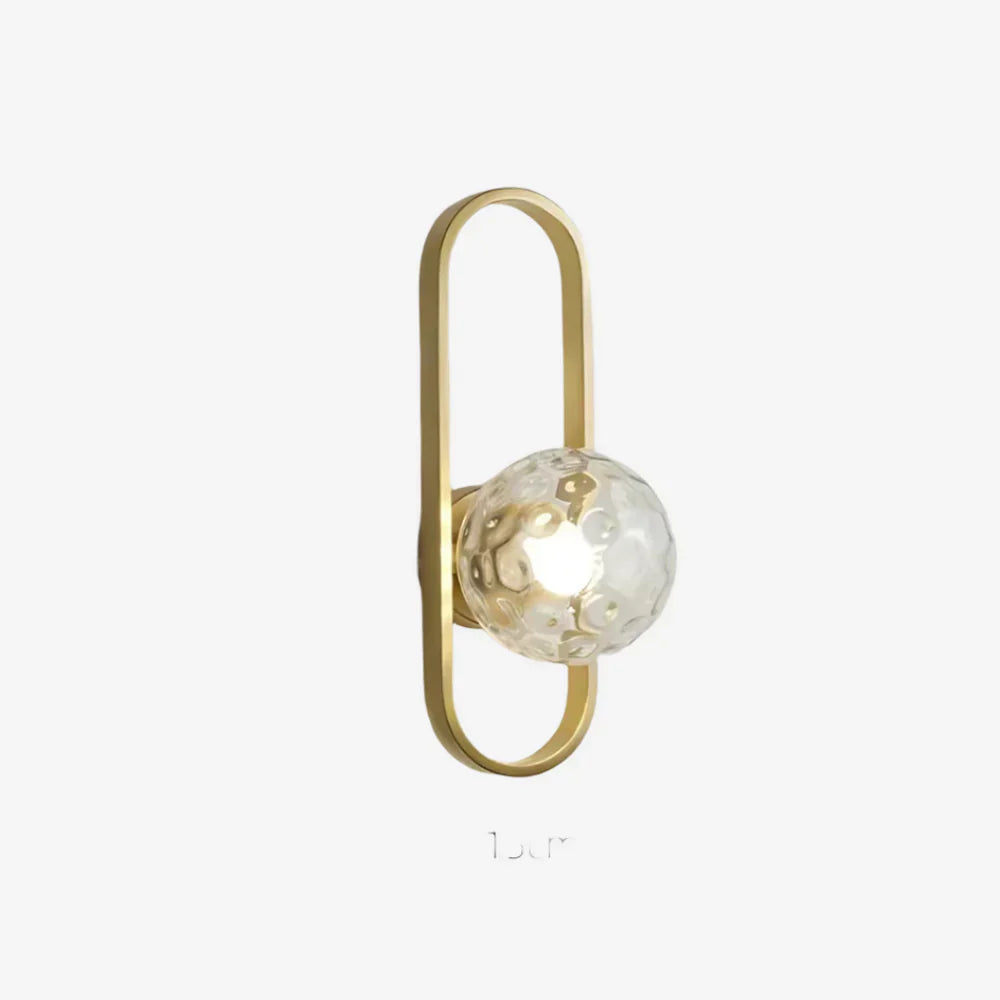 Modern Wall Sconce with Milk Glass Ball