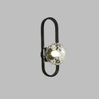 Modern Wall Sconce with Milk Glass Ball
