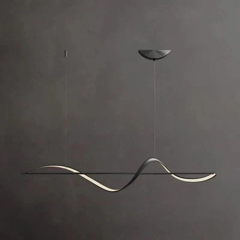 Hanging Lamp "Wave" – modern LED lamp for dining table or kitchen island