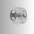 Elegant glass ceiling lamp with crystal design