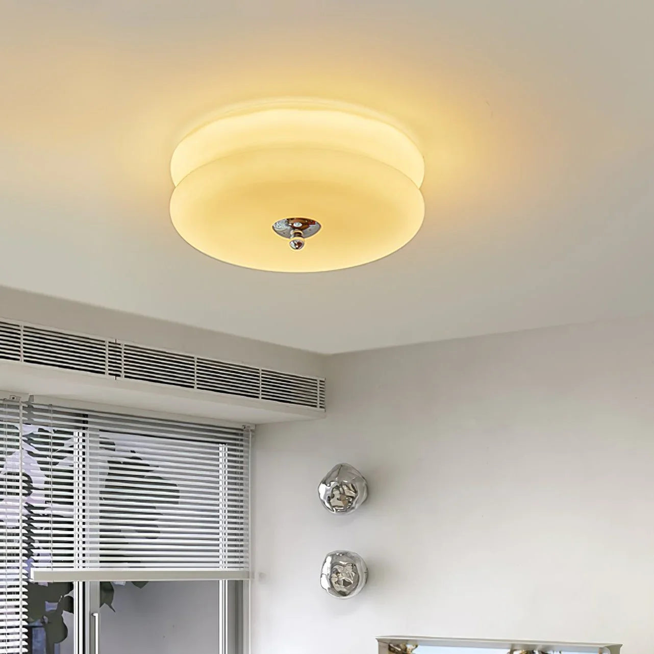 Modern Ceiling Lamp - Round LED Fixture for Bedroom, Living Room, and Hallway