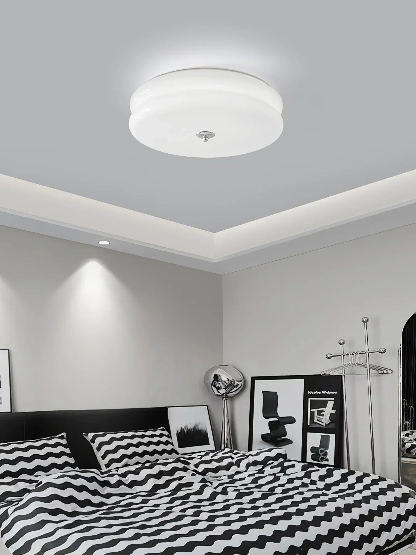 Modern Ceiling Lamp - Round LED Fixture for Bedroom, Living Room, and Hallway