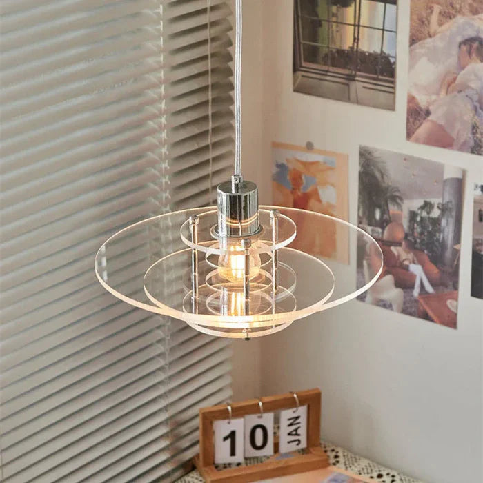 Modern Layered Hanging Acrylic Vintage Lamp