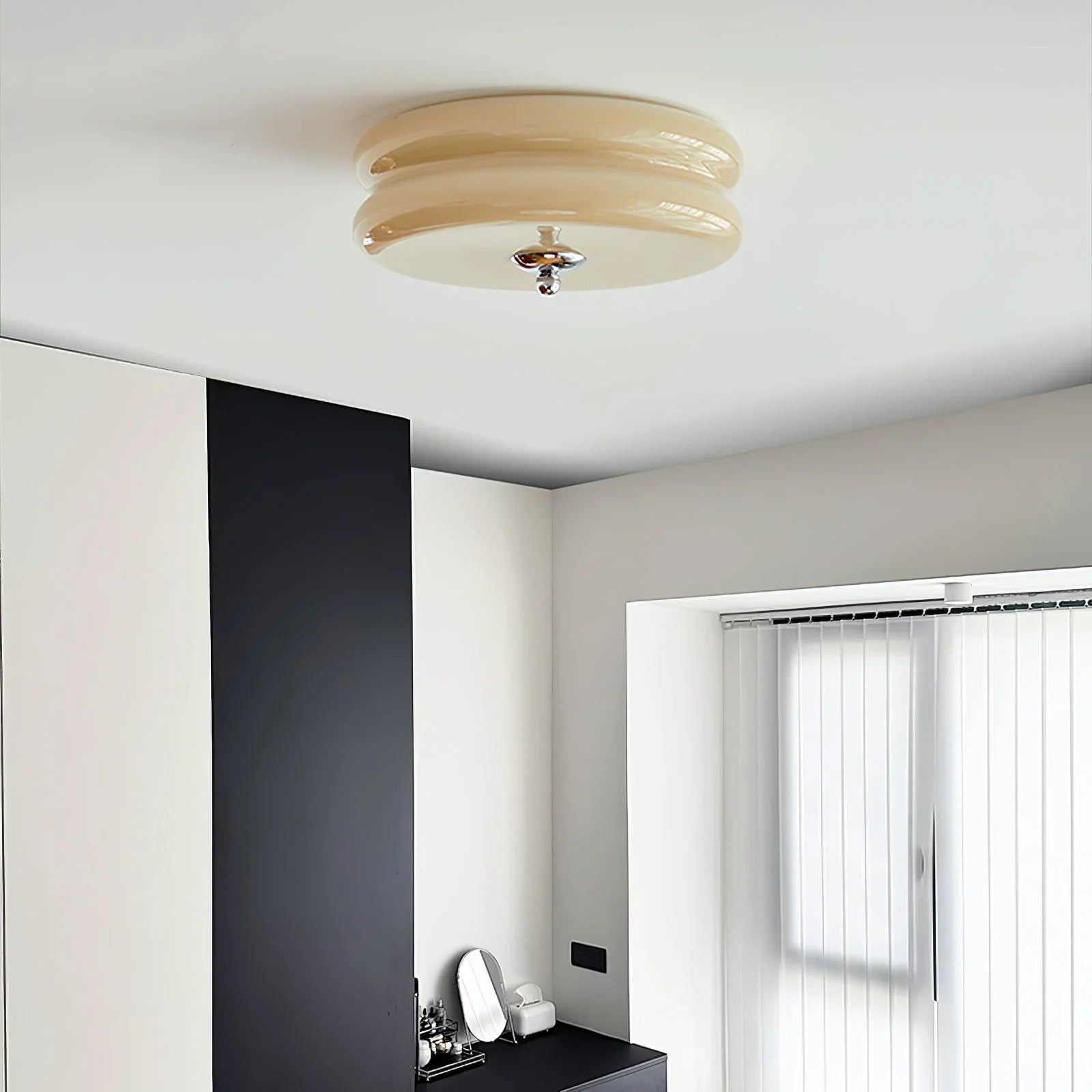 Modern Ceiling Lamp - Round LED Fixture for Bedroom, Living Room, and Hallway