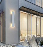Modern Outdoor Wall Lamp – LED Up/Down Sconce, Waterproof, Vertical Design