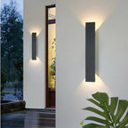 Modern Outdoor Wall Lamp – LED Up/Down Sconce, Waterproof, Vertical Design