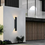 Modern Outdoor Wall Lamp – LED Up/Down Sconce, Waterproof, Vertical Design