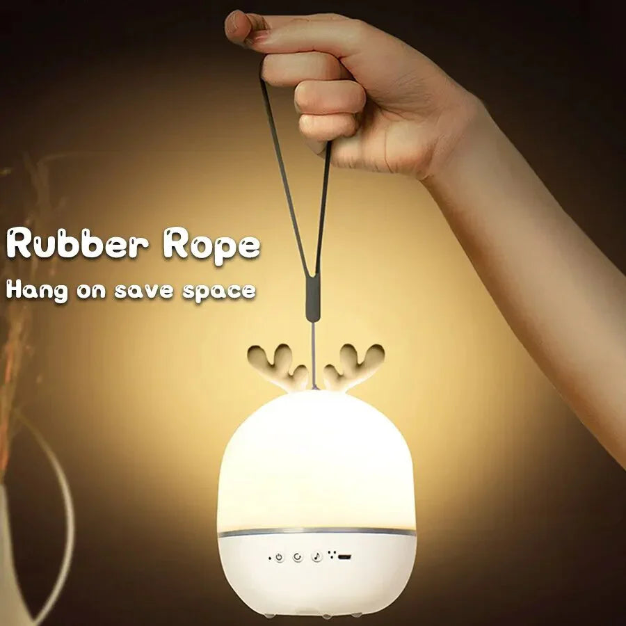 LED Night Projector with Remote Control and Music – Children's Lamp with Stars and Timer