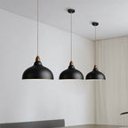 Modern Hanging Lamp with Wooden Accent – Minimalist Design