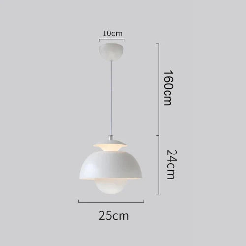 Modern Retro Pendant Lamp – Designer Spherical Shade