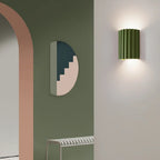 Rhea Resin Ribbed Wall Sconce