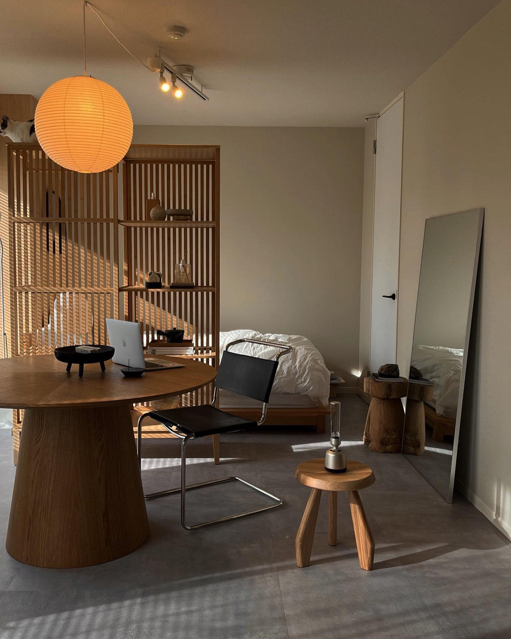 Washi Paper Suspension Lamp for Living Room