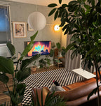 Washi Paper Suspension Lamp for Living Room