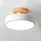 Modern LED ceiling lamp made of wood