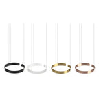 Modern LED Ring Chandelier – Elegant Round Ceiling Lamp