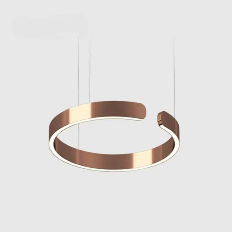 Modern LED Ring Chandelier – Elegant Round Ceiling Lamp