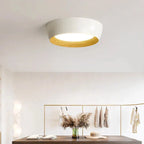 Modern LED Ceiling Lamp with Wooden Accent